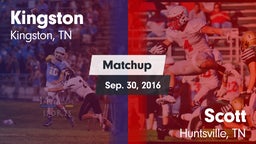 Matchup: Kingston vs. Scott  2016