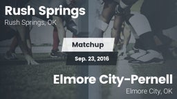Matchup: Rush Springs vs. Elmore City-Pernell  2016