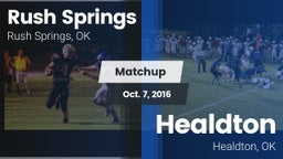 Matchup: Rush Springs vs. Healdton  2016