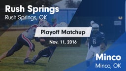 Matchup: Rush Springs vs. Minco  2016