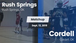 Matchup: Rush Springs vs. Cordell  2019
