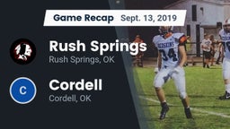 Recap: Rush Springs  vs. Cordell  2019