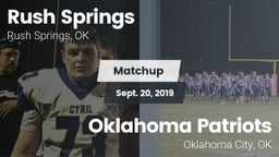 Matchup: Rush Springs vs. Oklahoma Patriots 2019