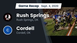 Recap: Rush Springs  vs. Cordell  2020