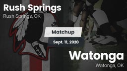 Matchup: Rush Springs vs. Watonga  2020