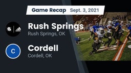 Recap: Rush Springs  vs. Cordell  2021