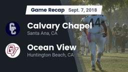 Recap: Calvary Chapel  vs. Ocean View  2018
