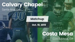 Matchup: Calvary Chapel vs. Costa Mesa  2019