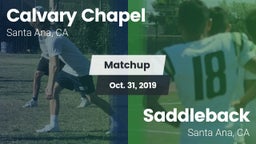 Matchup: Calvary Chapel vs. Saddleback  2019