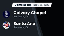 Recap: Calvary Chapel  vs. Santa Ana  2023