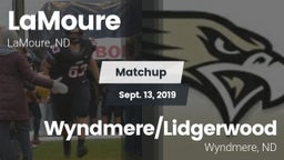 Matchup: LaMoure vs. Wyndmere/Lidgerwood  2019