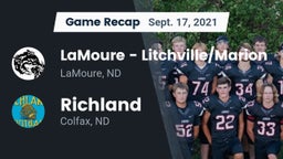 Recap: LaMoure - Litchville/Marion vs. Richland  2021
