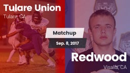 Matchup: Tulare Union vs. Redwood  2017