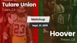 Matchup: Tulare Union vs. Hoover  2018