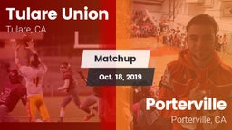 Matchup: Tulare Union vs. Porterville  2019