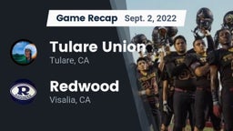 Recap: Tulare Union  vs. Redwood  2022