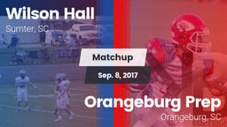 Matchup: Wilson Hall vs. Orangeburg Prep  2017