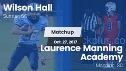 Matchup: Wilson Hall vs. Laurence Manning Academy  2017