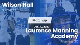 Matchup: Wilson Hall vs. Laurence Manning Academy  2020