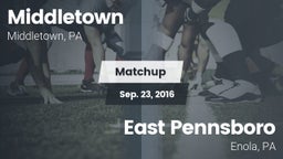 Matchup: Middletown vs. East Pennsboro  2016