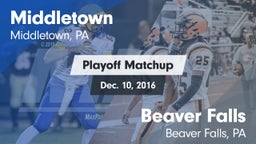 Matchup: Middletown vs. Beaver Falls  2016