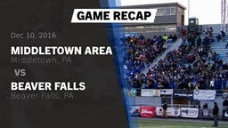 Recap: Middletown Area  vs. Beaver Falls  2016