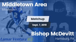 Matchup: Middletown Area vs. Bishop McDevitt  2018