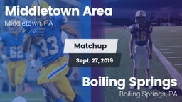 Matchup: Middletown Area vs. Boiling Springs  2019