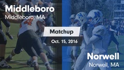 Matchup: Middleboro vs. Norwell  2016