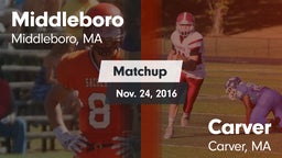 Matchup: Middleboro vs. Carver  2016