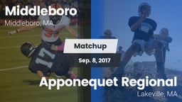 Matchup: Middleboro vs. Apponequet Regional  2017