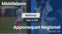 Matchup: Middleboro vs. Apponequet Regional  2019