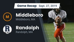 Recap: Middleboro  vs. Randolph  2019