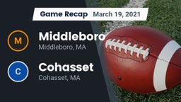 Recap: Middleboro  vs. Cohasset  2021