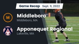 Recap: Middleboro  vs. Apponequet Regional  2022