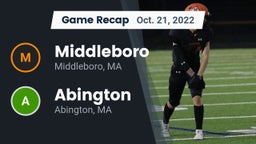 Recap: Middleboro  vs. Abington  2022