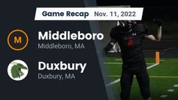 Recap: Middleboro  vs. Duxbury  2022