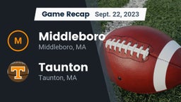 Recap: Middleboro  vs. Taunton  2023