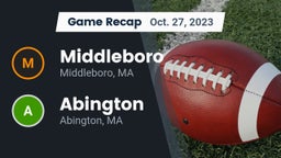 Recap: Middleboro  vs. Abington  2023