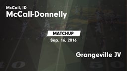 Matchup: McCall-Donnelly vs. Grangeville JV 2016
