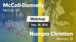Matchup: McCall-Donnelly vs. Nampa Christian  2016