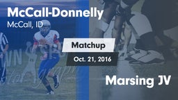 Matchup: McCall-Donnelly vs. Marsing JV 2016