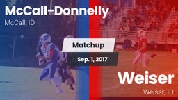 Matchup: McCall-Donnelly vs. Weiser  2017
