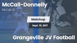 Matchup: McCall-Donnelly vs. Grangeville JV Football 2017
