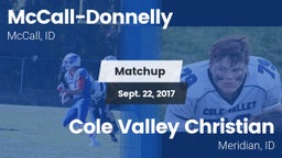Matchup: McCall-Donnelly vs. Cole Valley Christian  2017