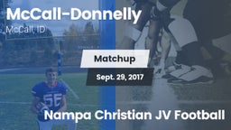 Matchup: McCall-Donnelly vs. Nampa Christian JV Football 2017