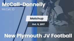 Matchup: McCall-Donnelly vs. New Plymouth JV Football 2017