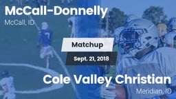 Matchup: McCall-Donnelly vs. Cole Valley Christian  2018