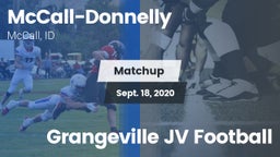 Matchup: McCall-Donnelly vs. Grangeville JV Football 2020