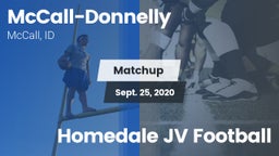 Matchup: McCall-Donnelly vs. Homedale JV Football 2020